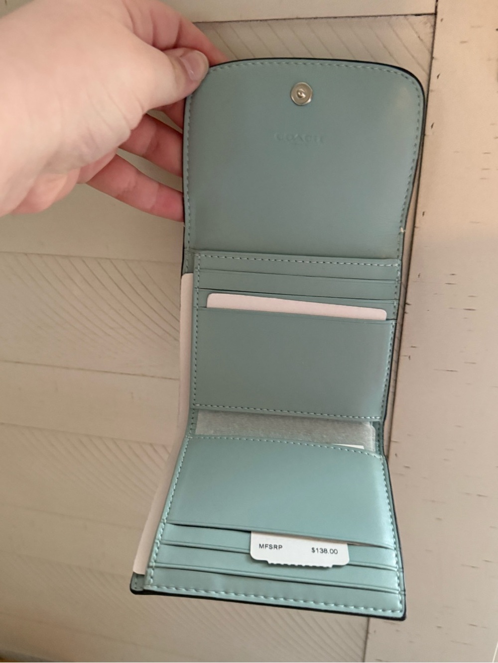Coach Mila Small Flap Wallet In Signature Canvas - Picture 3 of 3